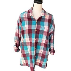 Vintage 80s Esprit sport plaid shirt pre owned good condition price firm